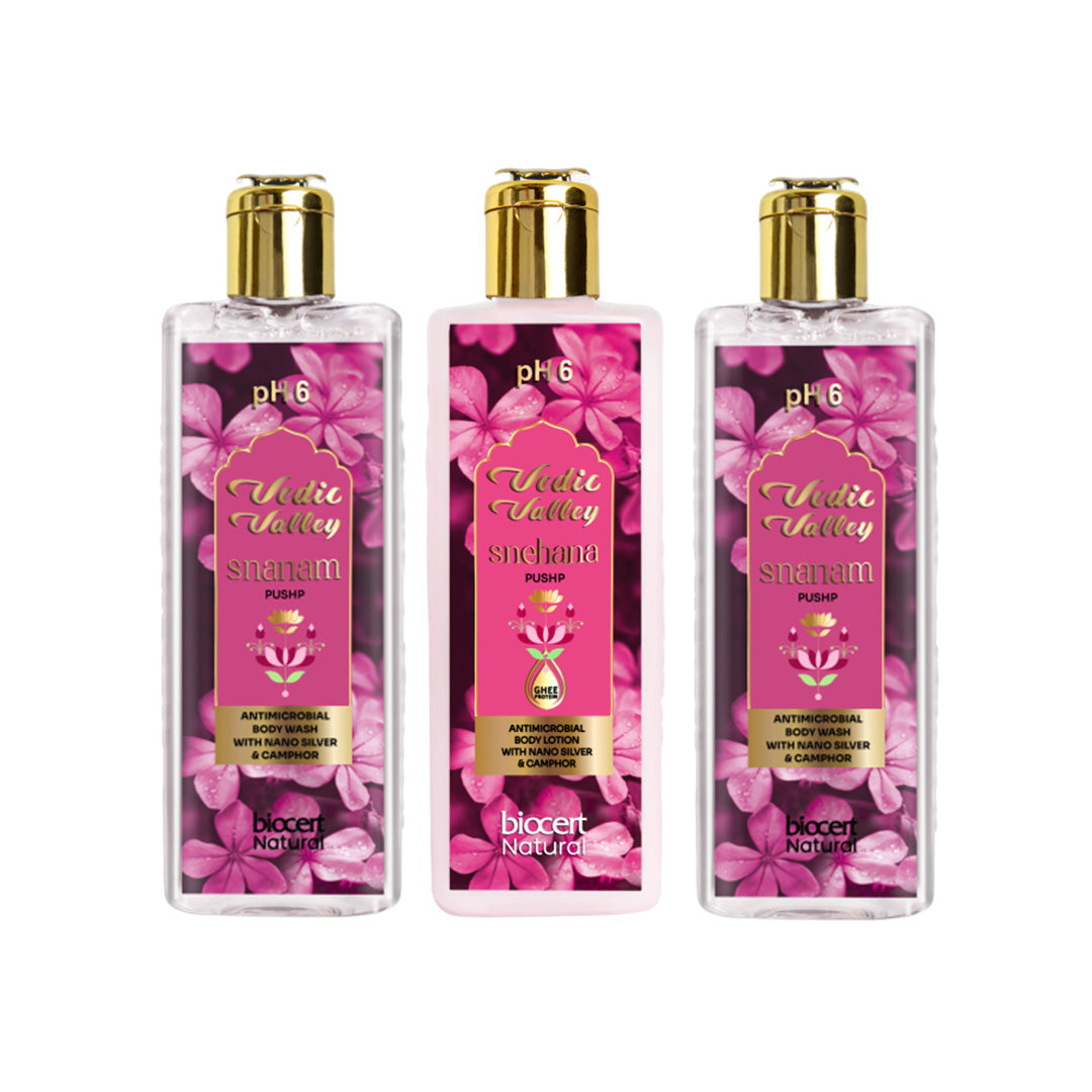 Body Wash & Body Lotion Combo 3 Vedic Valley