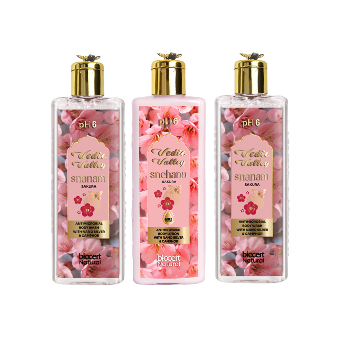 Body Wash & Body Lotion Combo 4 Vedic Valley