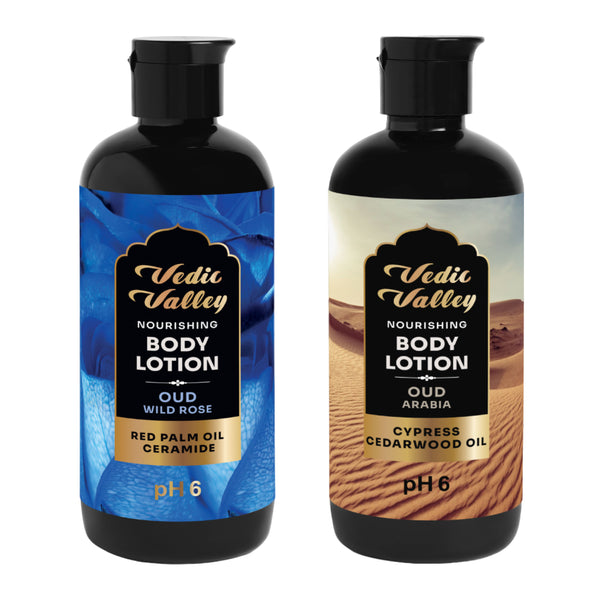 Oud Wildrose & Oud Arabia Body Lotion Combo