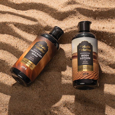 Oud Arabia Hair & Body Wash with Lotion Combo