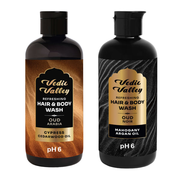 Oud Arabia & Oud Noir Hair & Body Wash Combo