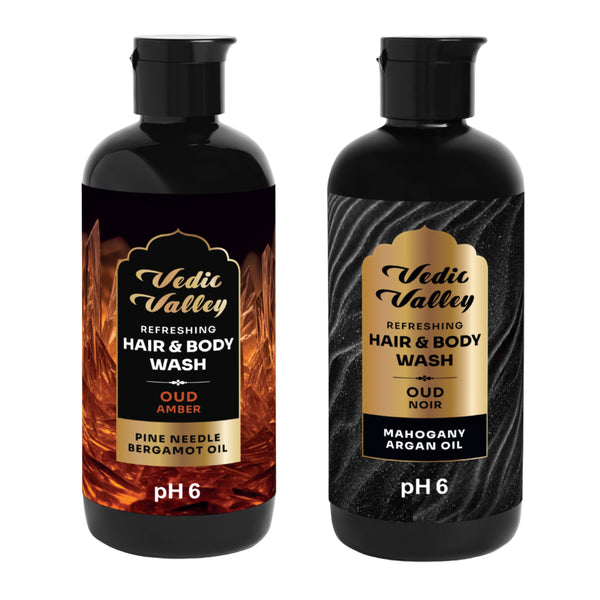 Oud Amber & Oud Noir Hair & Body Wash Combo