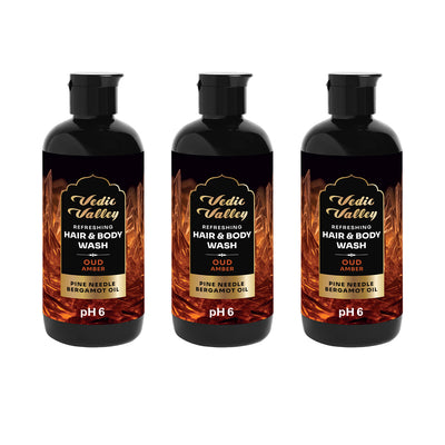 Oud Amber <br> Hair & Body Wash (Pack of 3)