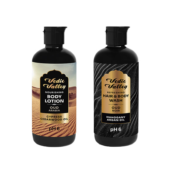 Oud Noir Body Wash & Arabia Body Lotion