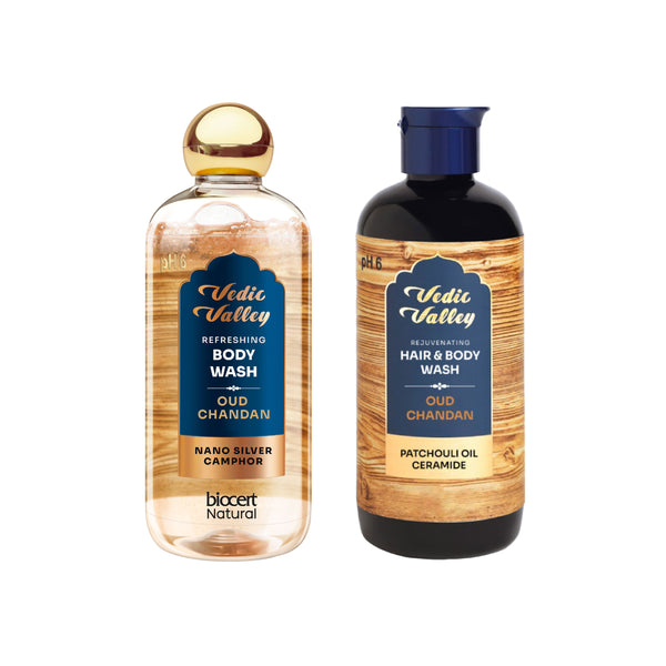 Oud Chandan Body wash & Oud Chandan Hair & Body Wash Combo