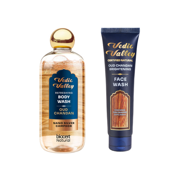 Oud Chandan Body Wash & Oud Chandan Brightening Face Wash