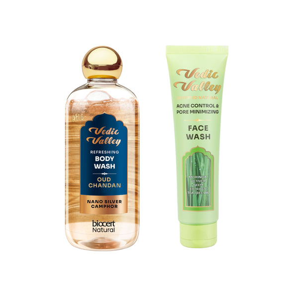 Oud Chandan Body Wash & Acne Control Face Wash