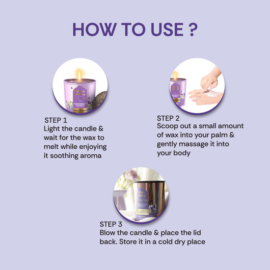 Lavender  <br> Body Massage Candle